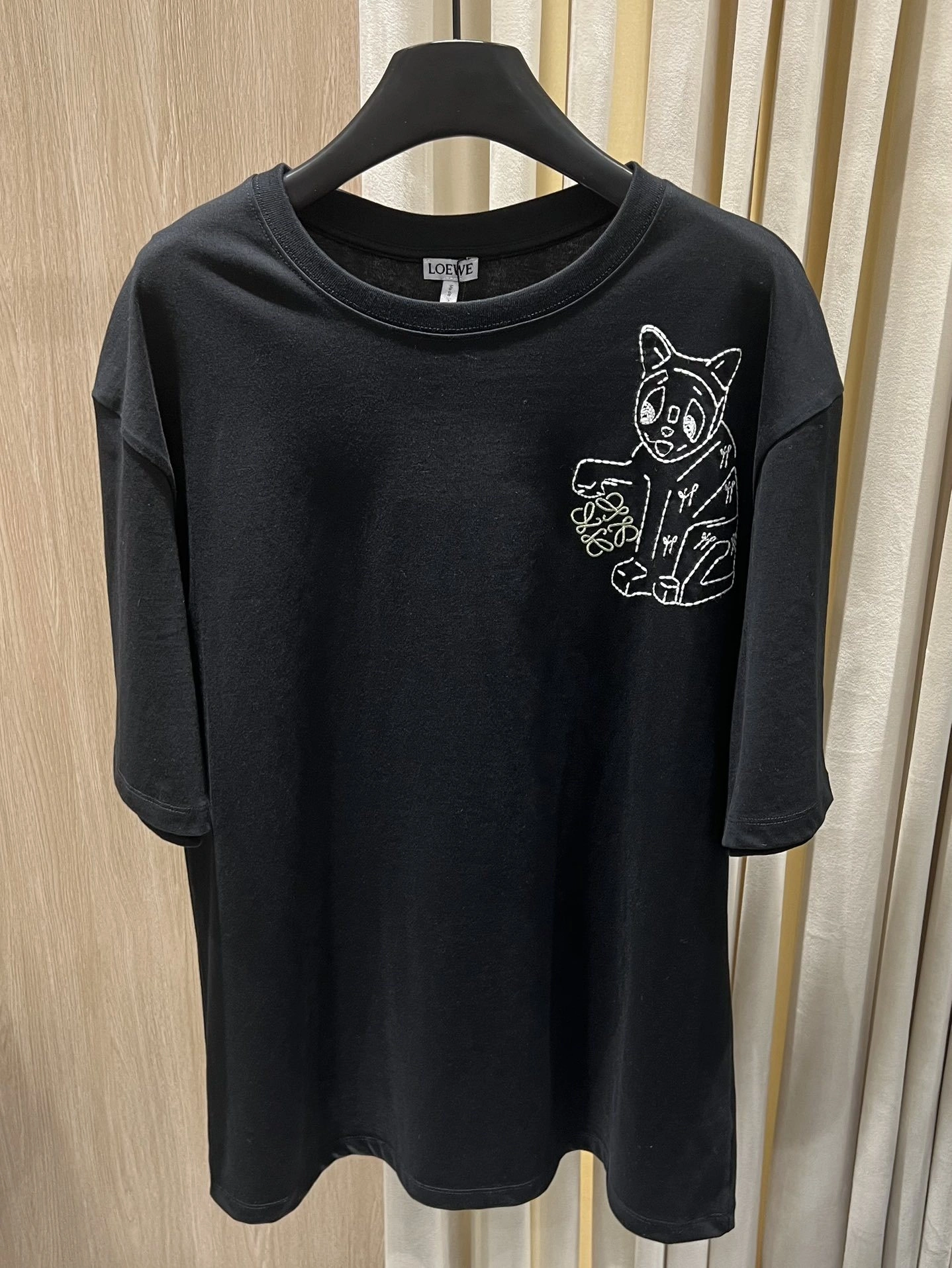 wg.luxury-- 8o5w5 Cotton embroidery Anagram oversized 2Colour item:E-F140L1903-2H